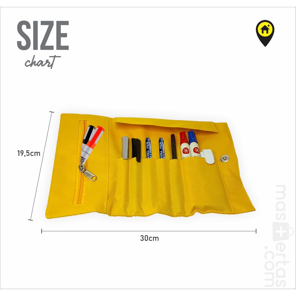 

pouch tempat pencil case alat gambar gulung tas pensil warna anak sekolah roll up