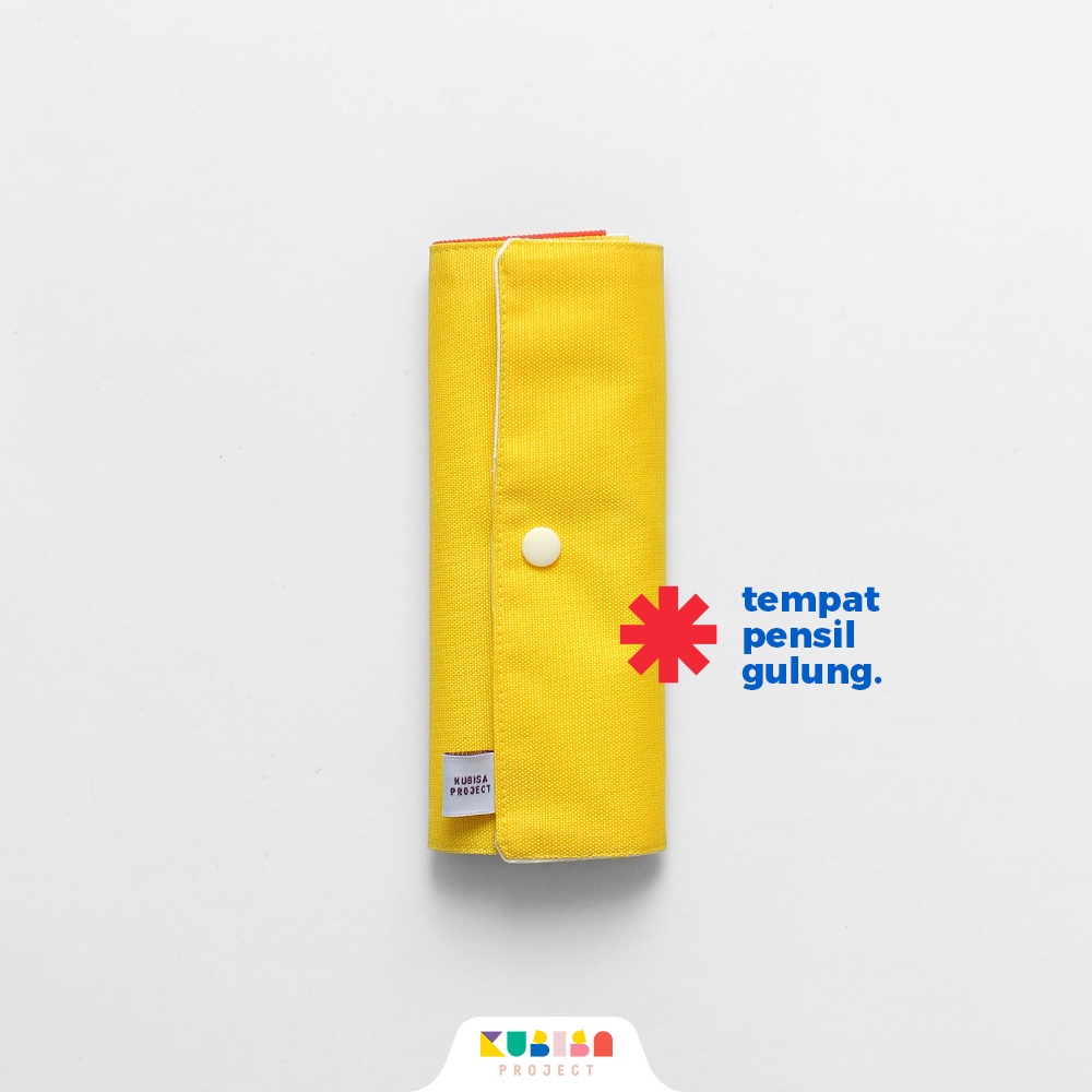 

Roll Up Pencil Case / Tempat Pensil Gulung (Kuning) KUBISA Project