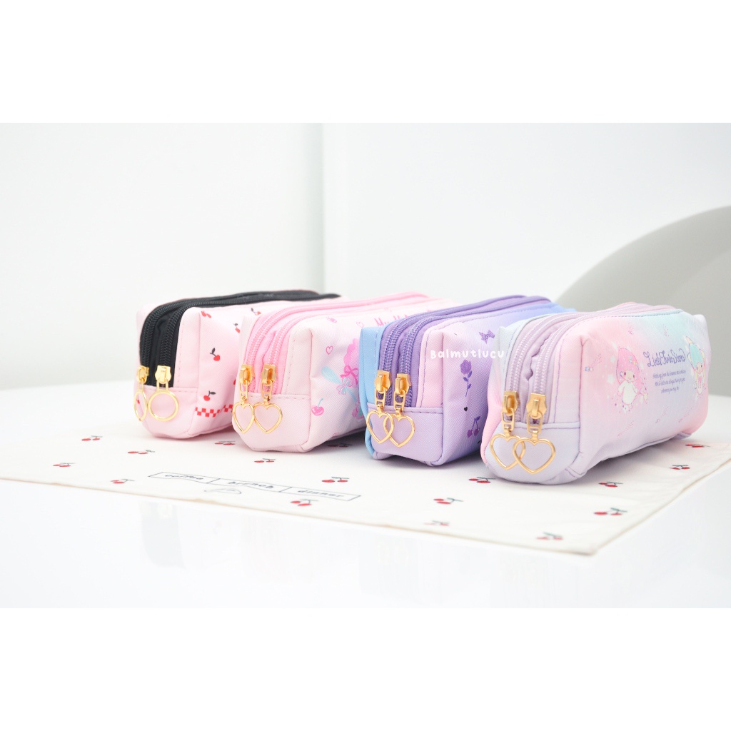 

BALMUTLUCU Pencil Case PC01 Cinnamoroll Kuromi My Melody Hello Kitty Little Twin Star Tempat Pensil