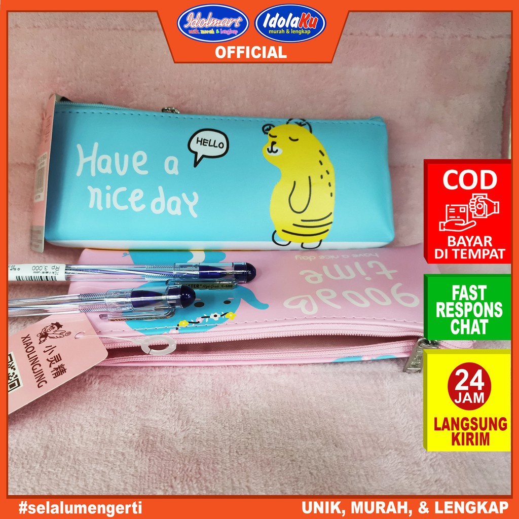 

IDOLMART Tempat Pensil Bahan Kain BD-180 / Pen Case Kain