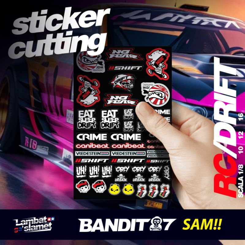 IK Sticker RC Drift Vinyl Anti Air Kuat