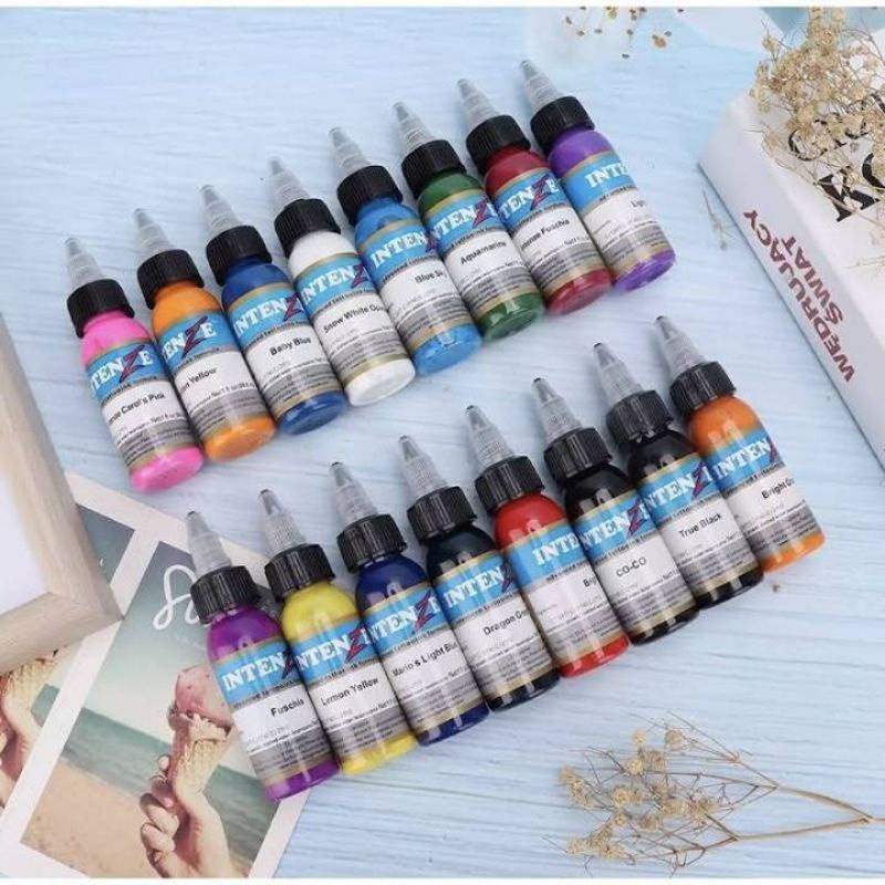 ACCMT- (PROMO) TINTA TATTOO INTENZE 30 ML dan Tinta tatto Dinamic (Original Produk) TINTA BODY