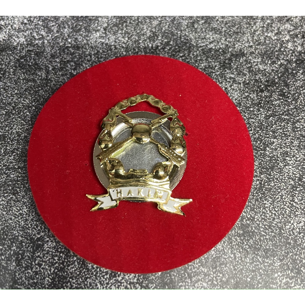 ACCMT- Pin Hakim Emblem Hakim Pin Baju Hakim Pin Cakra Hakim Magnet
