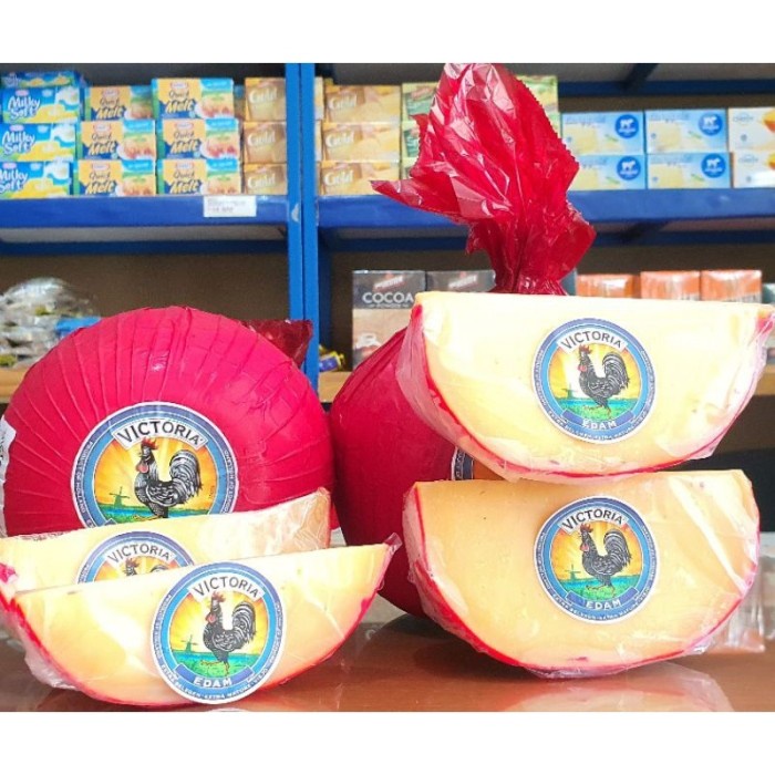

EDAM VICTORIA/KEJU EDAM AYAM HITAM ECERAN 500GR UNTUK KUKER DLL