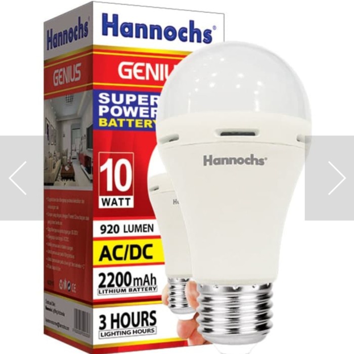 Hannochs Lampu emergency Genius 10watt