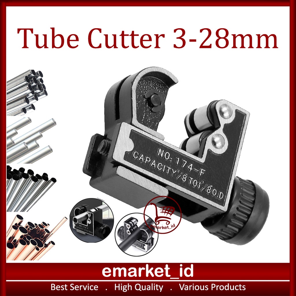 

Tube Cutter Pipa AC Tembaga 3-28mm / Alat Pemotong Gunting