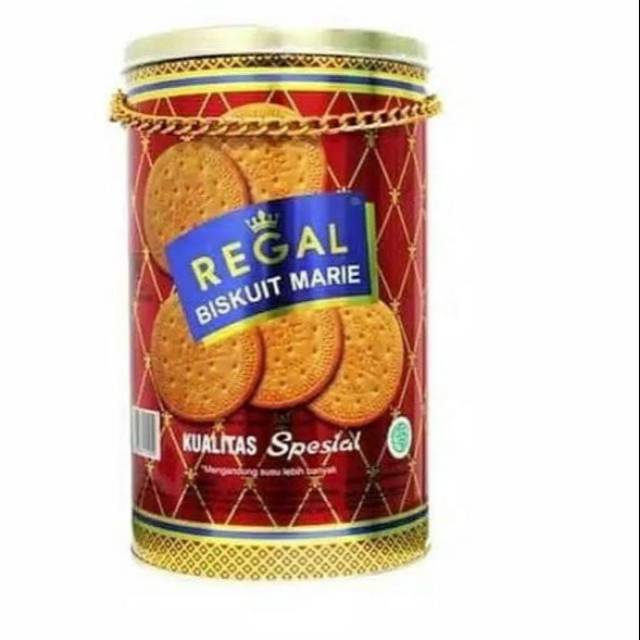 

HJ Kue Kaleng Biscuit Kaleng Marie Regal Rantai 1000 gram