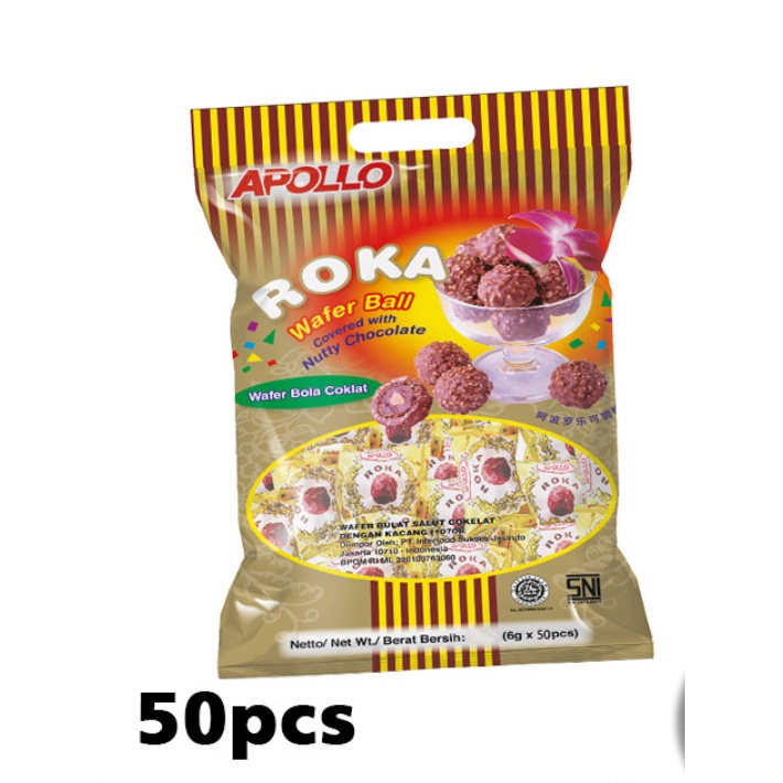 

HJ [GROSIR!!] Apollo Roka 300gr Bag KECIL 50pcs 1 DUS isi 16 Bag - grosir coklat roka ferrero nikmat