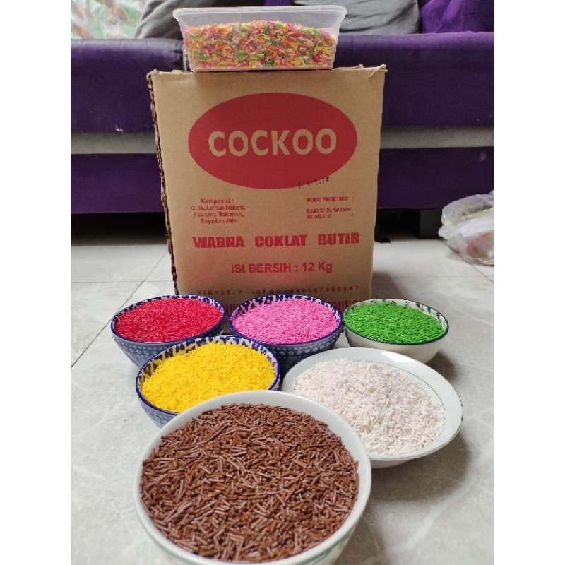 

HJ Meses Coklat dan warna warni Merek Cockoo 1kg
