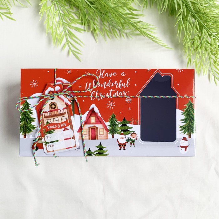 (Good) Box Kue Kering Natal Dus Setengah Loyang Natal Kue Brownies 20x10x7 cm