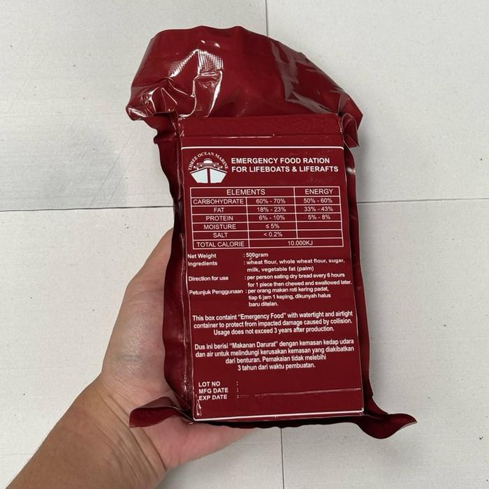 Emergency Food RATION / Makanan Sekoci for lifeboats & liferafts
