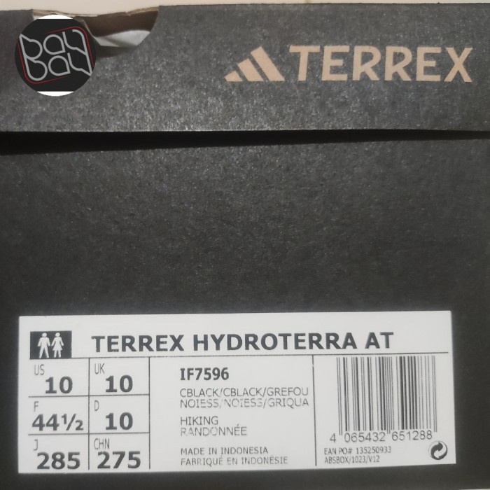 ADIDAS Terrex Hydroterra AT - Black/Black IF7596 Original
