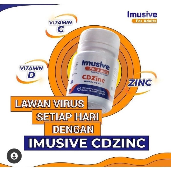 JTTOP IMUSIVE VITAMIN C D ZINC CDZINC 60 KAPSUL