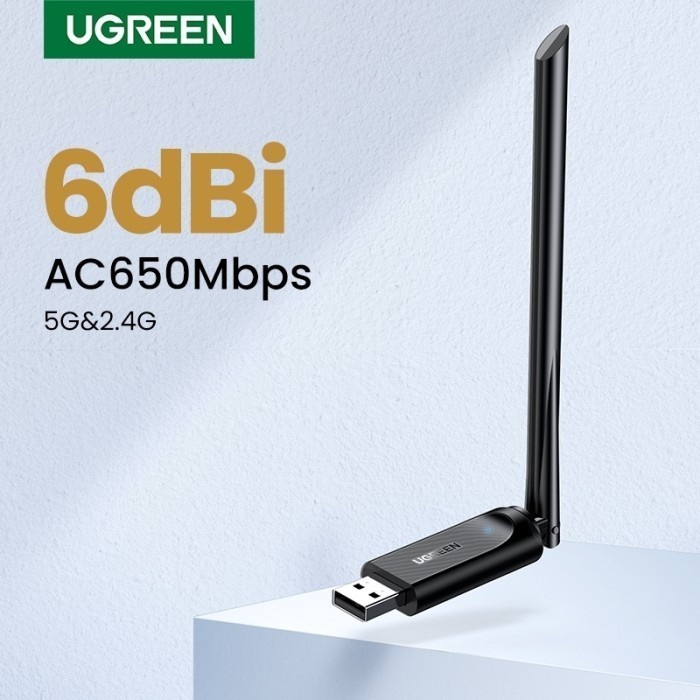 JTTOP" UGREEN WIFI DONGLE ADAPTER 2.4G & 5G NETWORK CARD - UGREEN USB WIFI