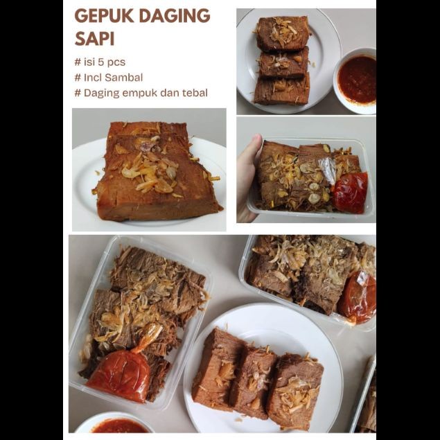 Gepuk Daging Sapi