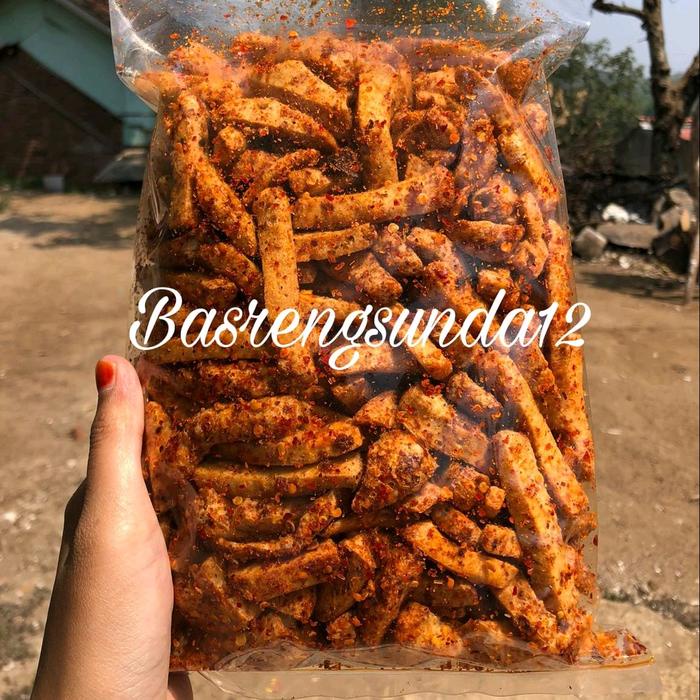 

[Beli Lokal]Basreng Original Daun jeruk isi 1 kg pedas Food Snacks Kering Cemilan Goreng