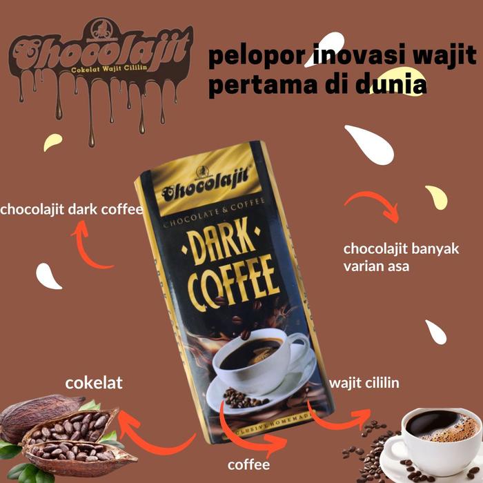 

Coklat Susu Makanan cokelat wajit cililin Cemilan Chocolate Snacks dark choco 6 pcs