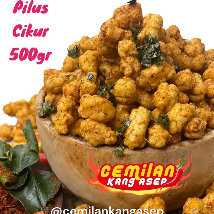 

Pilus Cikur Pedas Daun Jeruk Cemilan Kang Asep Kemasan Pak 500gr Makanan Food Snack