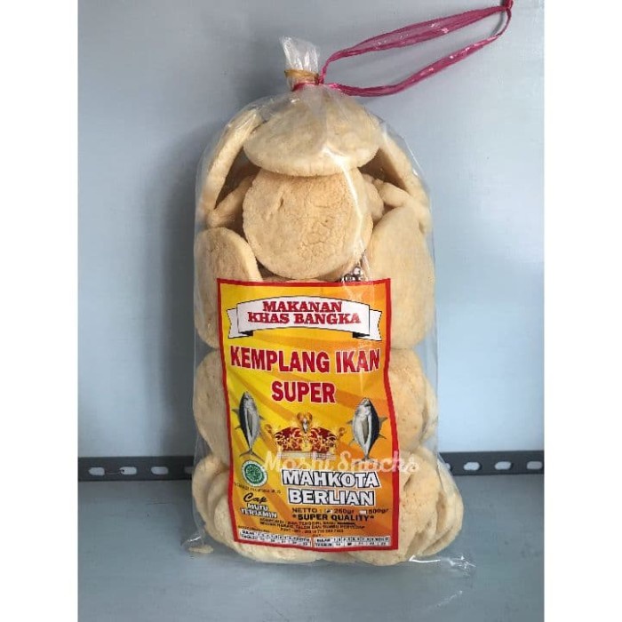 

Kemplang Ikan Cumi Super Cap Mahkota Berlian Bangka / Kerupuk Bangka