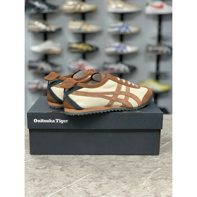 Sepatu Onitsuka Mexico 66 Brown White X Green