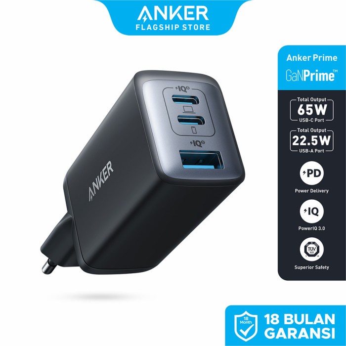 Wall Charger Anker GanPrime Nano II 65 Watt - A2667