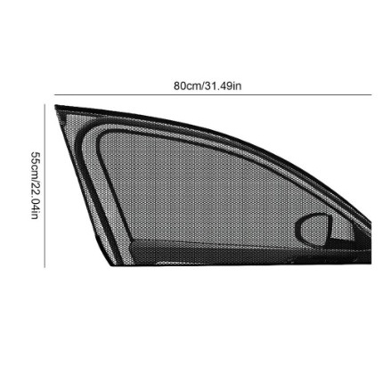 [Good] 2 Pc Tirai Pelindung Panas Jaring Pintu Mobil Anti Nyamuk Car Sunshade