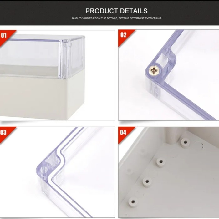 (Good) kotak plastik ABS duradus junction Box waterproof Transparan