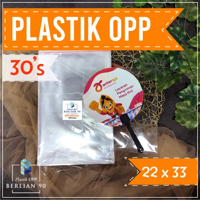 pernakpernik- Plastik Opp 22x33 Cm 30s Micron Plastik Opp Lem Plastik Opp Seal