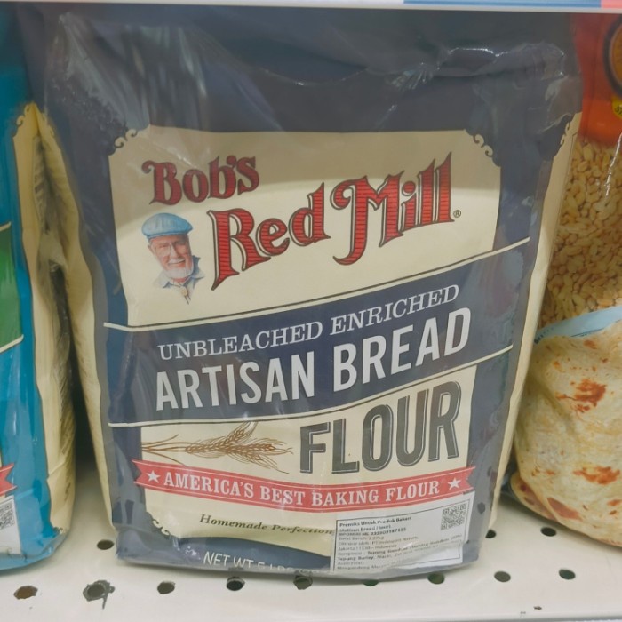 

BRM Bob red Mill artisan bread flour tepung terigu 2.27kg