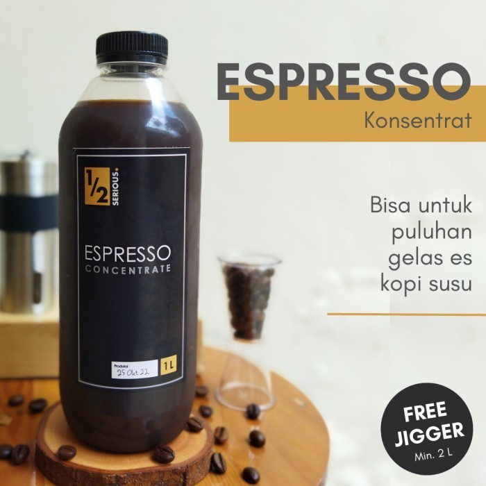 

(Good) Espresso Konsentrat 1 Liter Espresso Cair Murni