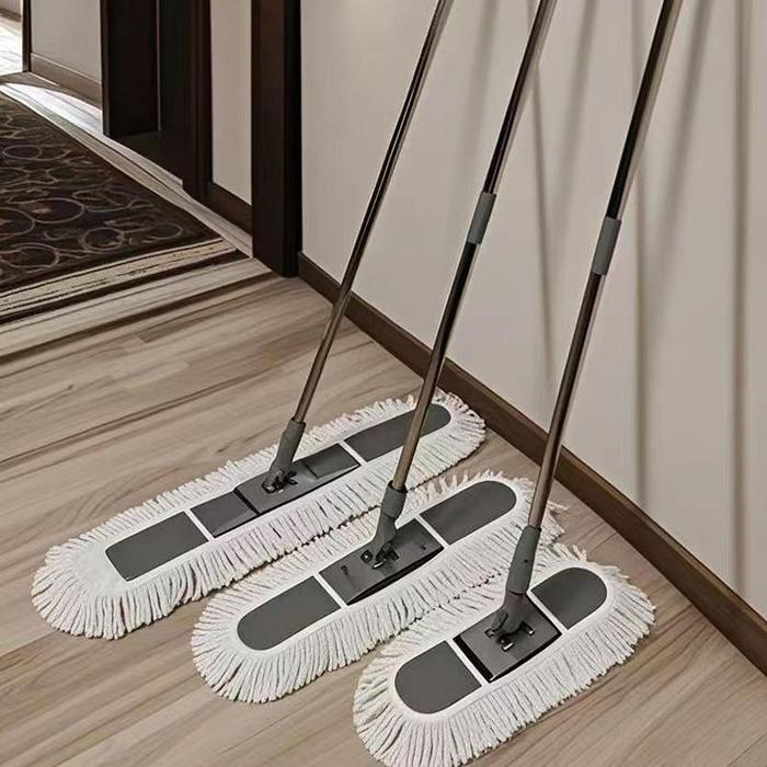 *Ready* Fajarlah Lobby Duster Abu-Putih Sapu Lobby Mop Pel Lobby Lantai Masjid Apartemen Sekolah