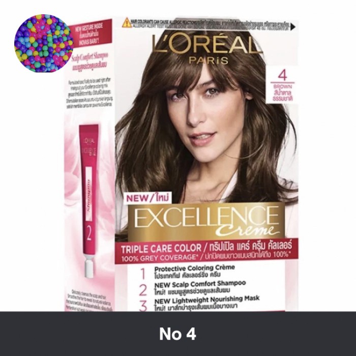 Loreal Paris Excellence Creme Hair color Brown #4 Natural brown