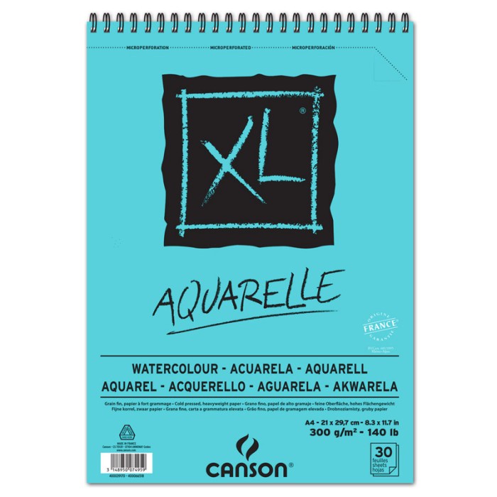 

CANSON XL WATERCOLOR - AQUARELLE A4 (300 GSM)