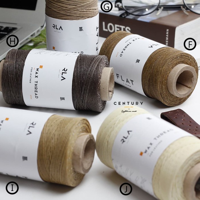 WAX LEATHER THREAD 1MM / BENANG KULIT / LEATHER TOOL / WAXED / TOOLS