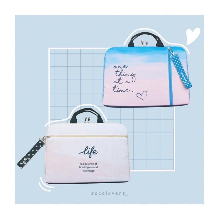 TAS LAPTOP 14 ZIPPER ( CUSTOM NAMA)