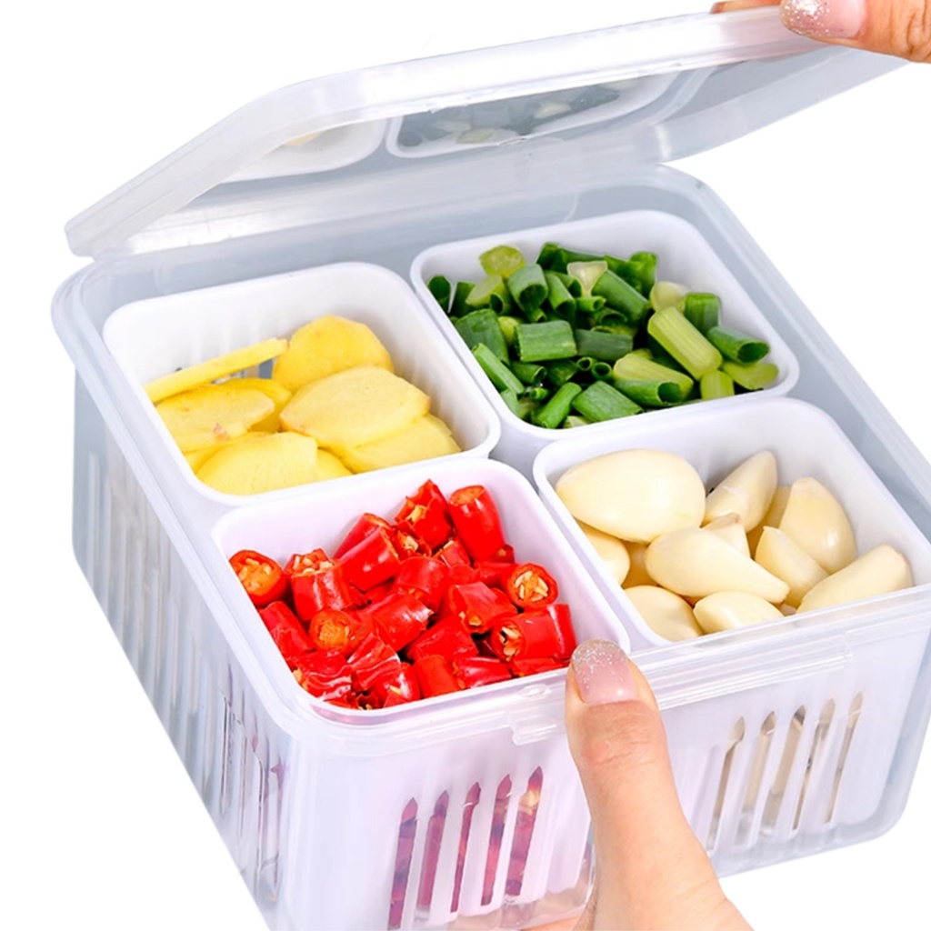 {{ Kotak Penyimpanan Bumbu Dapur / Kotak Wadah Bumbu Dapur / Kotak Wadah Bawang Serbaguna Dengan