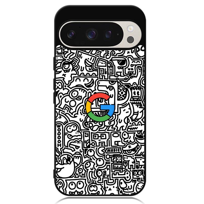 Hybrid Case Custom Hardcase Google Pixel 9 8 7 6 5 4 4A 3 3A 2 Pro XL 4G 5GDoodle google team pixel 
