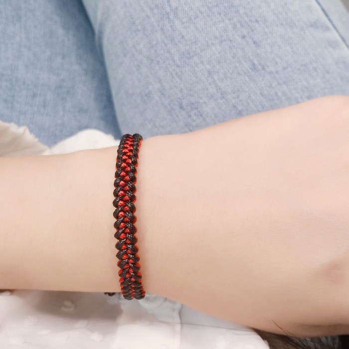 Gelang Tangan Persahabatan Tali Waterproof Knot Bone Dragon lv4