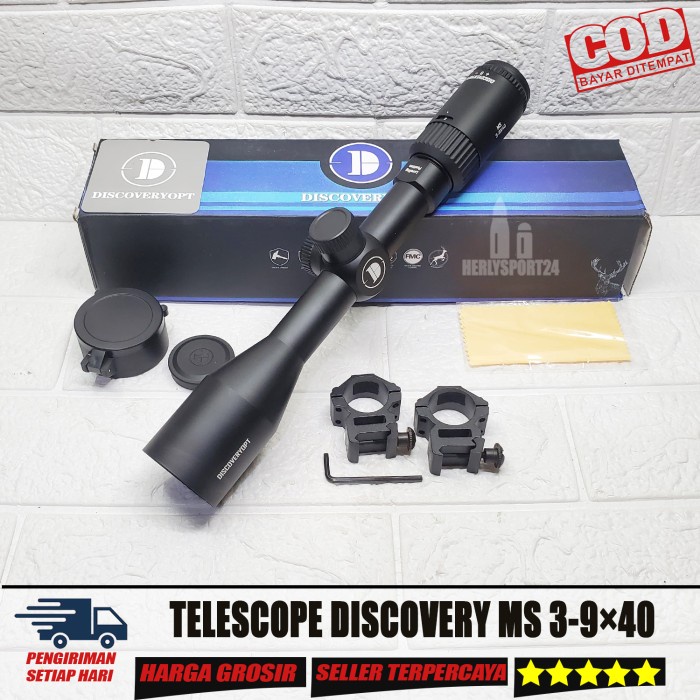 DISKON Teleskop Discovery 3-9x40 MS Discoveryopt MS 3-9x40 Reticle HK SFP Tahan Getar Terbaru