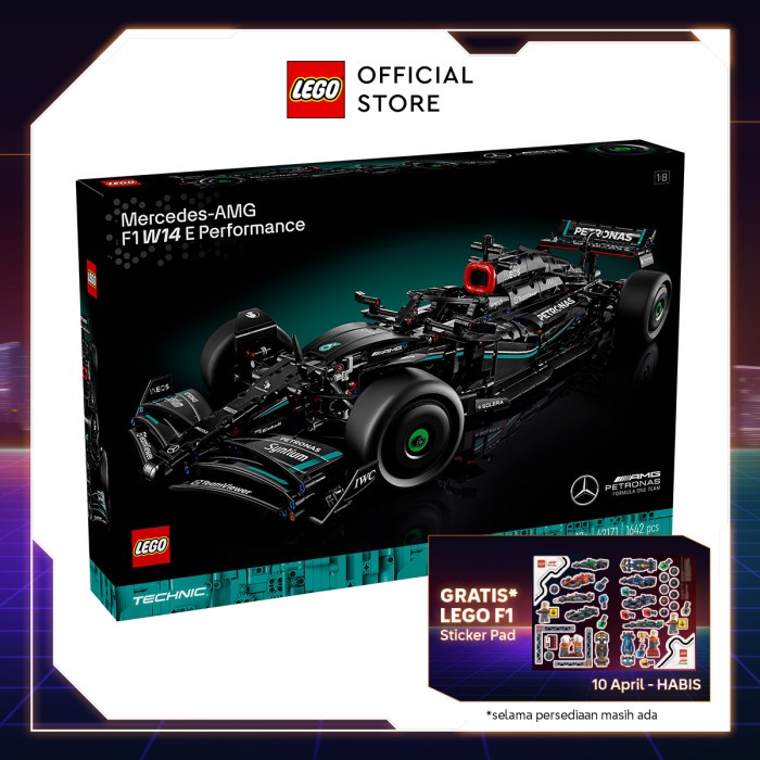 ..... Lego Technic 42171 Mercedes-Amg F1 W14 E Performance (1642 Pieces) Mainan Susun (18 Tahun+)