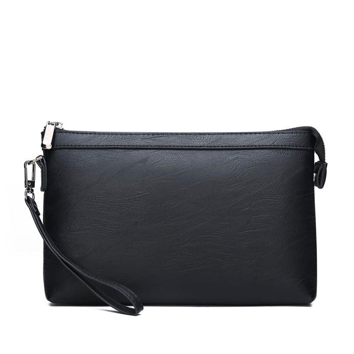 PROMO_ Tas Tangan Dompet Clutch Pria Wanita Bahan Kulit PU Import Mewah Murah Besar Tipis Serbaguna