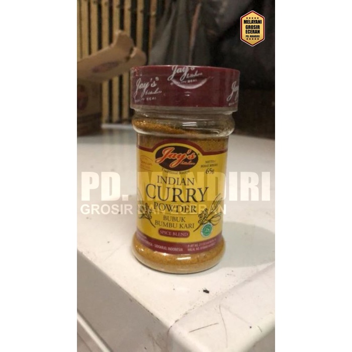 

(Best) JAY'S KITCHEN BUBUK BUMBU KARI 65 GR / INDIAN CURRY POWDER / NON MSG
