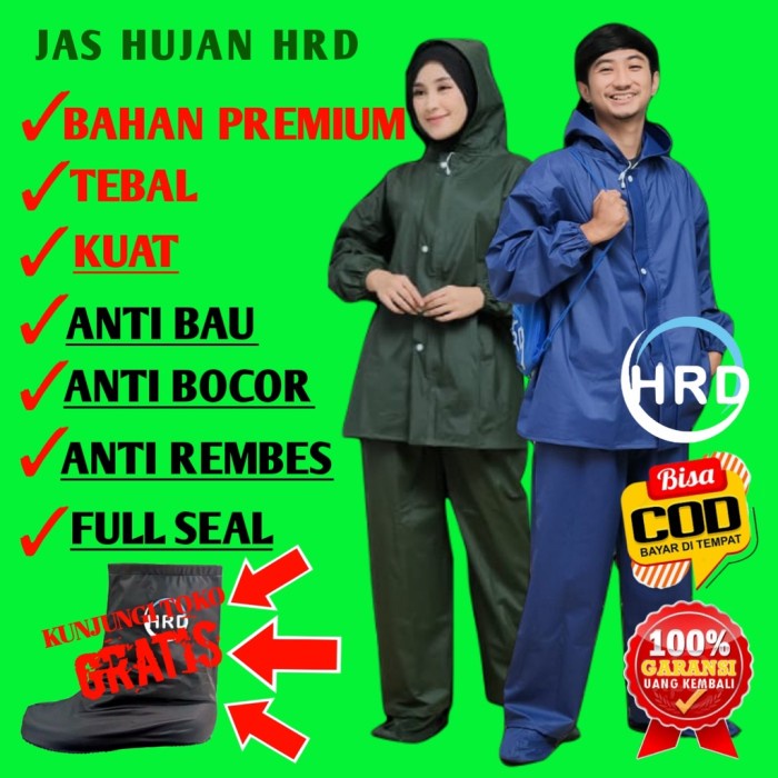 [Good] Promo Jas Hujan Pria Wanita Hrd Lengkap Jas Sepatu