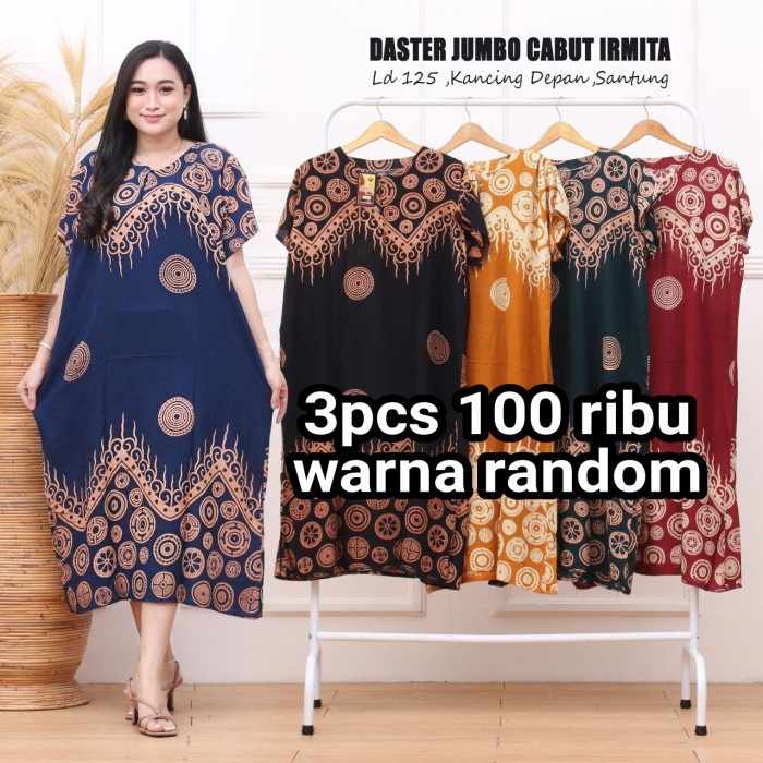 100 ribu dapat 3pcs daster busui bumil / daster jumbo busui bumil