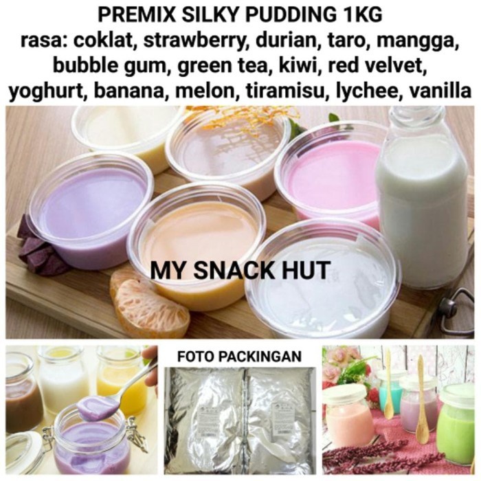 (Good) PREMIX SILKY PUDDING 1KG - BUBUK SOFT PUDDING - BUBUK SILKY PUDDING