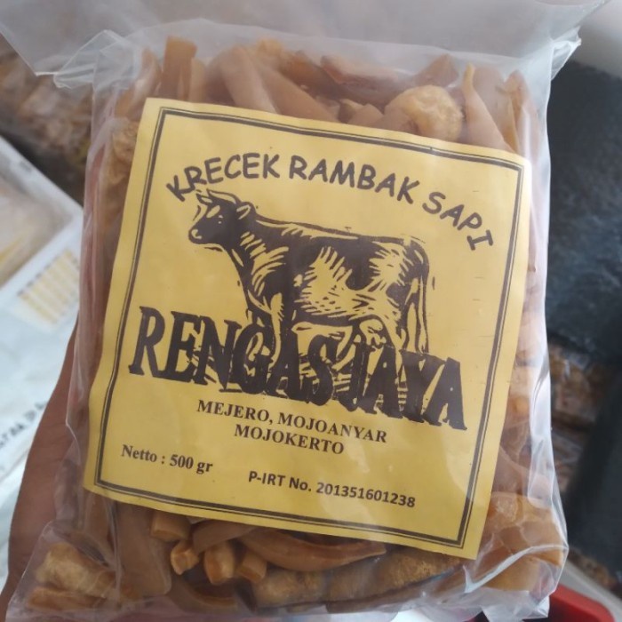 

(Good) Kerupuk Kulit Sapi Stik Coklat 500g Murah Krupuk Rambak Sapi Lokal