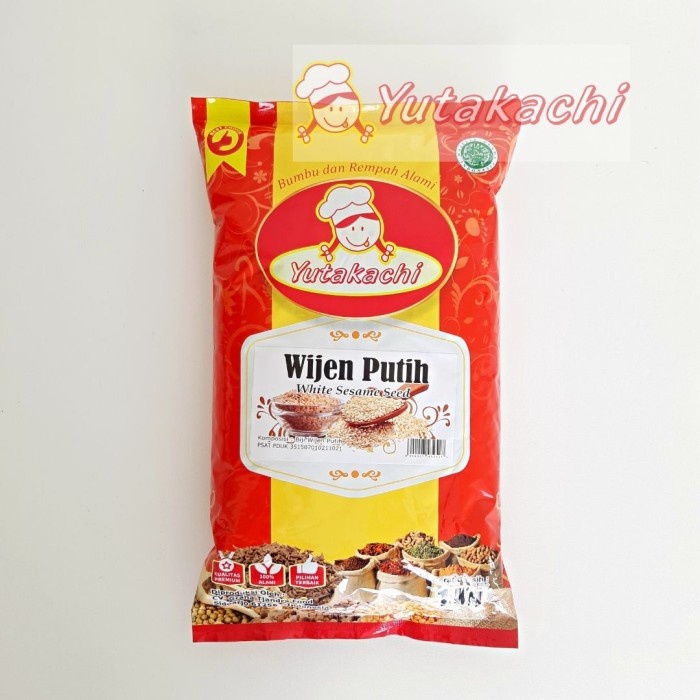 

(Good) Biji Wijen Putih 1Kg Yutakachi Kualitas Super