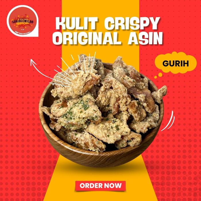 

300Gr - Kulit Ayam Crispy Pedas Daun Jeruk Snack Krispi