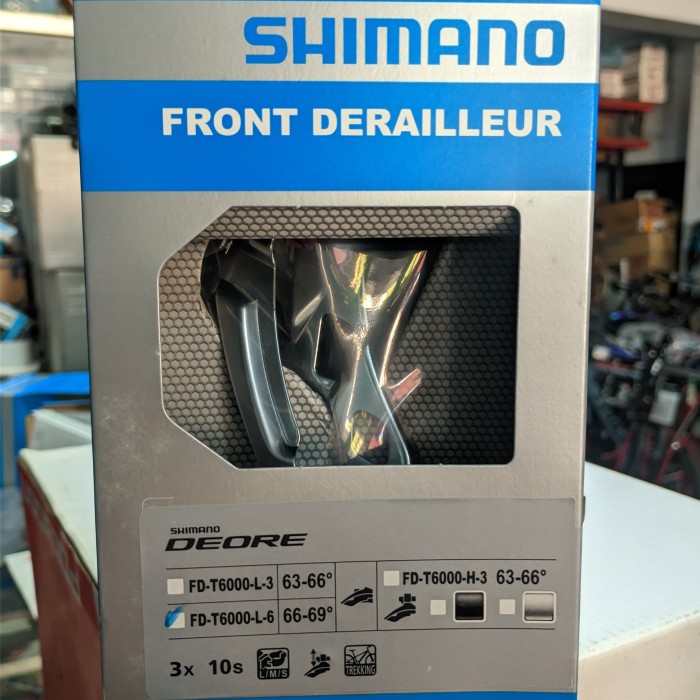 FD / FRONT DERAILLEUR SHIMANO DEORE T6000 TSDP 3 SPEED UNTUK 44-48T TERLARIS