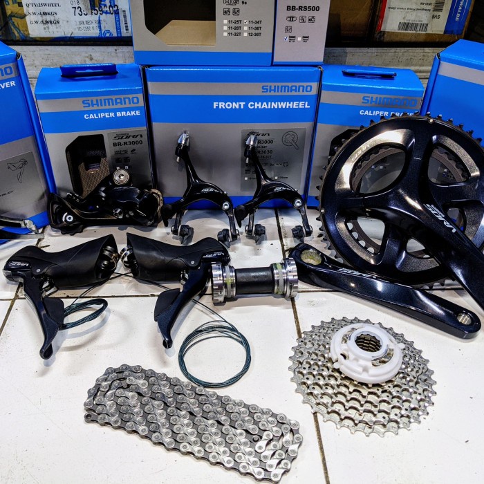 GROUPSET / GROUP SET / GRUPSET/GRUP SET SHIMANO SORA R3000 9 SPEED